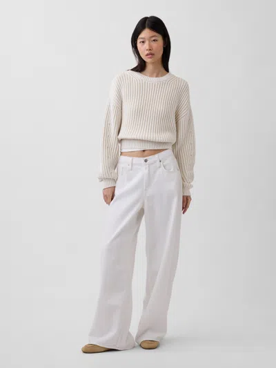 Gap Low Slung Ultrasoft Extra Baggy Jeans In White