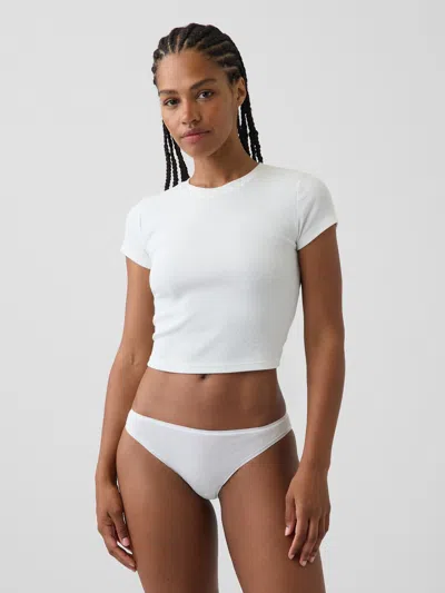Gap Madesoft Organic Stretch Cotton Cheeky In White