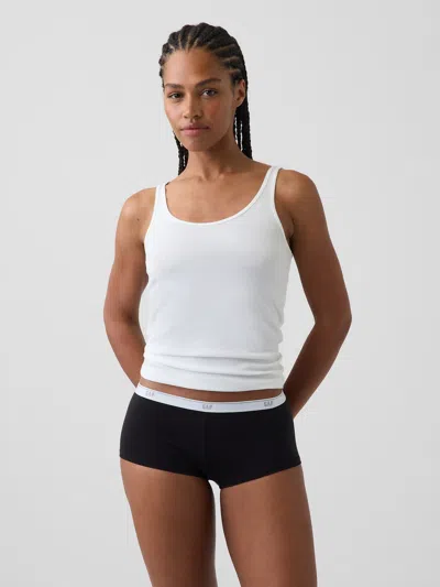 Gap Madesoft Organic Stretch Cotton Logo Shorty In Black