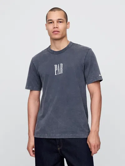 Gap × Malbon Logo Graphic T-shirt In Blue