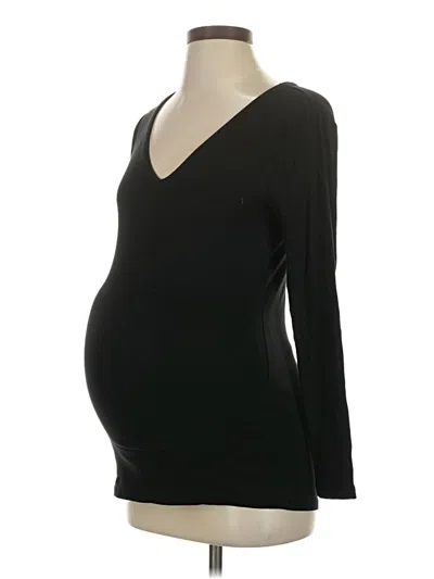 Pre-owned Gap - Maternity 3/4 Sleeve T-shirt In Black