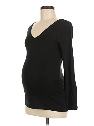 Pre-owned Gap - Maternity 3/4 Sleeve T-shirt In Black