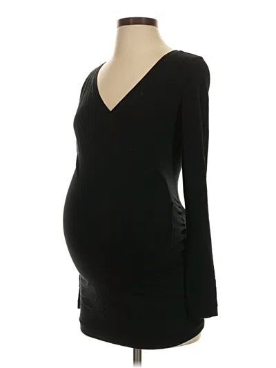 Pre-owned Gap - Maternity 3/4 Sleeve T-shirt In Black