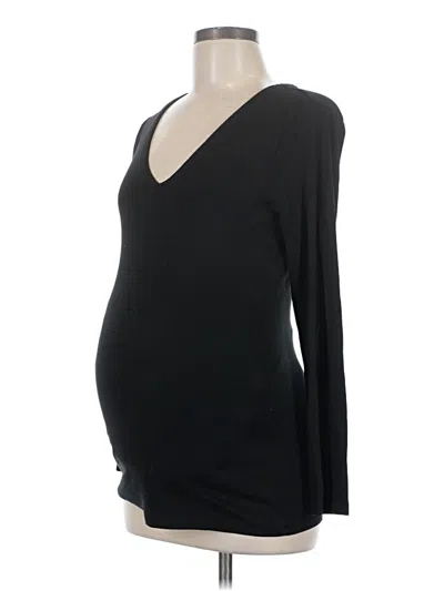 Pre-owned Gap - Maternity 3/4 Sleeve T-shirt In Black