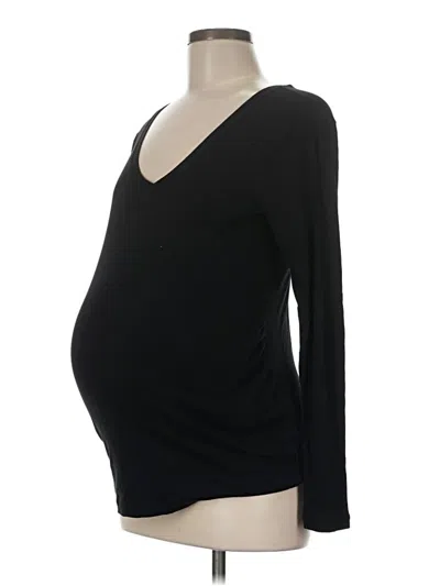 Pre-owned Gap - Maternity 3/4 Sleeve T-shirt In Black
