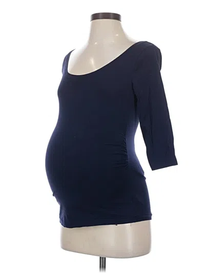 Pre-owned Gap - Maternity 3/4 Sleeve T-shirt In Blue