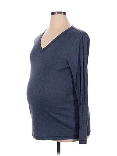 Pre-owned Gap - Maternity 3/4 Sleeve T-shirt In Blue