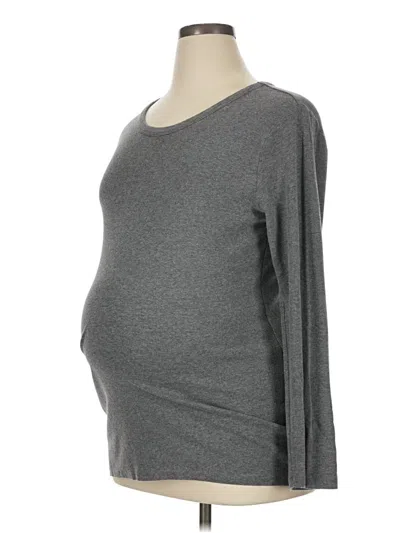 Pre-owned Gap - Maternity 3/4 Sleeve T-shirt In Gray