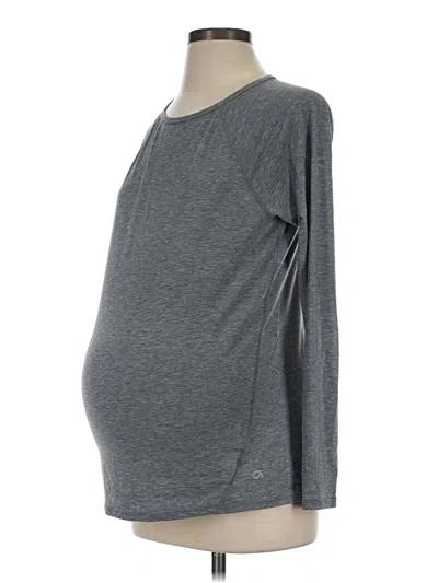 Pre-owned Gap - Maternity 3/4 Sleeve T-shirt In Gray