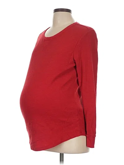 Pre-owned Gap - Maternity 3/4 Sleeve T-shirt In Red