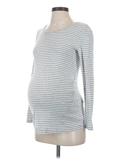 Pre-owned Gap - Maternity 3/4 Sleeve T-shirt In Silver