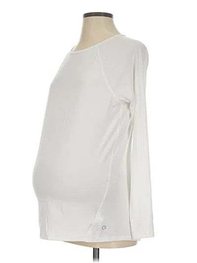 Pre-owned Gap - Maternity 3/4 Sleeve T-shirt In White