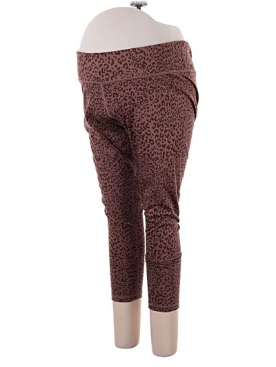 Pre-owned Gap - Maternity Active Pants In Burgundy