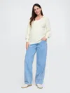 Gap Maternity Cashsoft Polo Shirt Sweater In Chino Beige