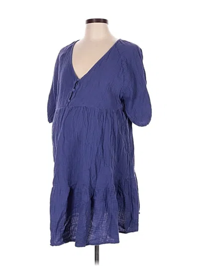 Pre-owned Gap - Maternity Casual Dress In Blue