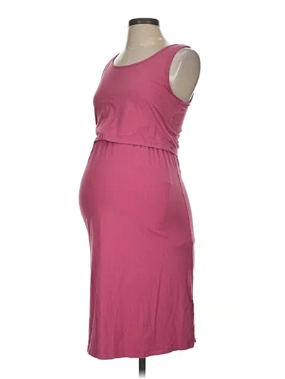Pre-owned Gap - Maternity Casual Dress In Burgundy