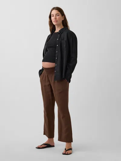 Gap Maternity Cotton Gauze Full Panel Pants