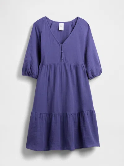 Gap Maternity Crinkle Gauze Tiered Dress