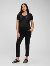 Gap Maternity Denim Overalls With Washwell In Black Wash