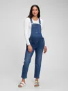 Gap Maternity Denim Overalls With Washwell In Medium Wash