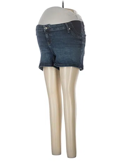 Pre-owned Gap - Maternity Denim Shorts In Blue