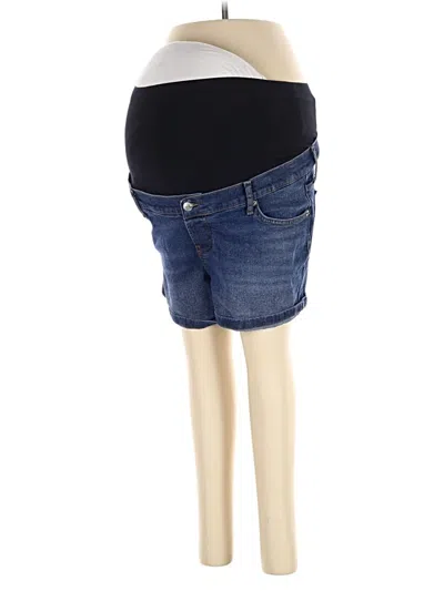Pre-owned Gap - Maternity Denim Shorts In Blue