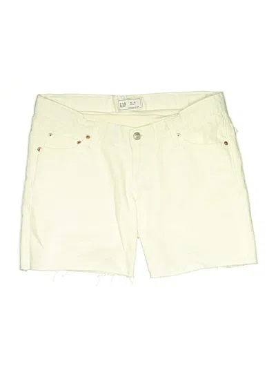 Pre-owned Gap - Maternity Denim Shorts In Ivory