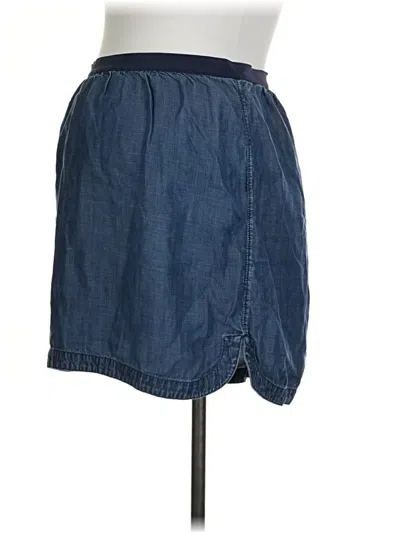 Pre-owned Gap - Maternity Denim Skirt In Blue