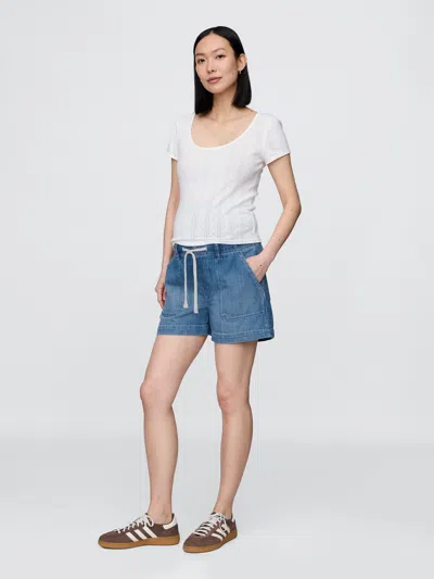 Gap Maternity Full Panel Easy Denim Shorts