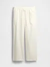 Gap Maternity Full Panel Easy Wide-leg Pants In Off White