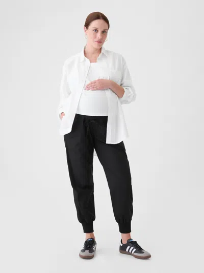 Gap Maternity Full Panel Joggers In Black