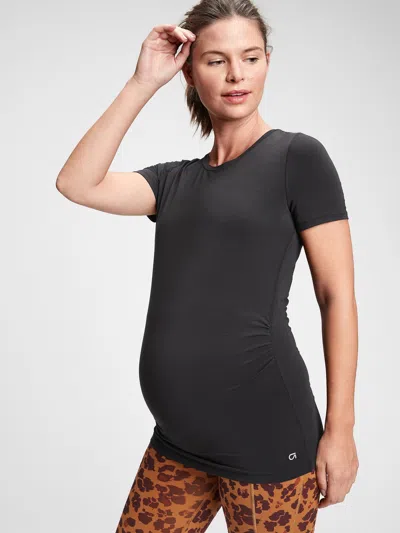 Gap Maternity Fit Breathe T-shirt In Absolute Black