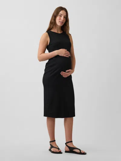 Gap Maternity Knit Tank Dress In Black