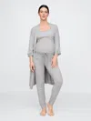 Gap Maternity Lace Trim Robe In Modal