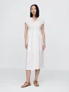 Shop Gap Maternity Linen-blend Midi Shirtdress