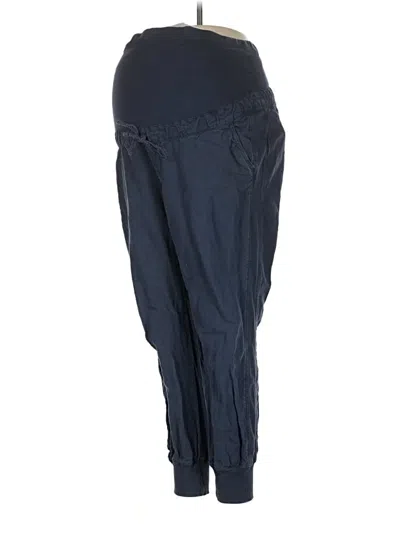 Pre-owned Gap - Maternity Linen Pants In Blue