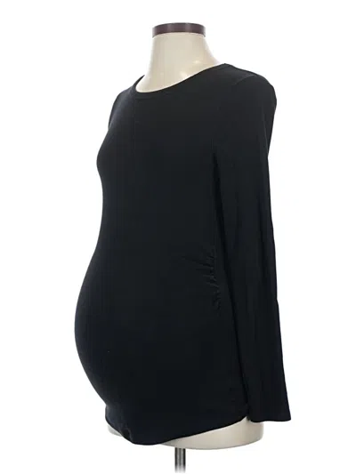 Pre-owned Gap - Maternity Long Sleeve T-shirt In Black