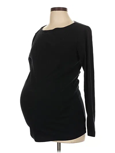 Pre-owned Gap - Maternity Long Sleeve T-shirt In Black