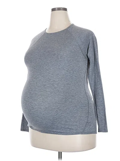 Pre-owned Gap - Maternity Long Sleeve T-shirt In Gray