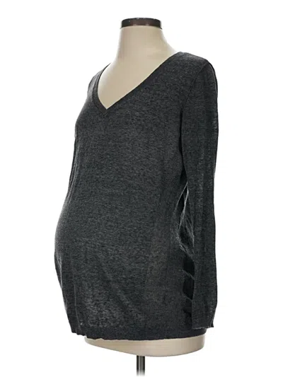 Pre-owned Gap - Maternity Long Sleeve T-shirt In Gray