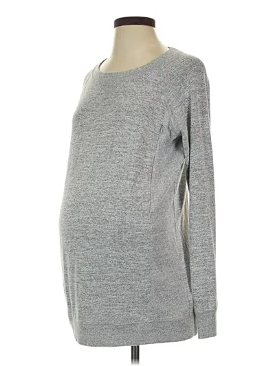 Pre-owned Gap - Maternity Long Sleeve T-shirt In Gray