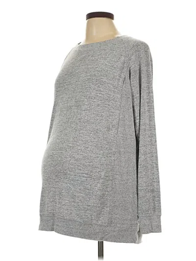 Pre-owned Gap - Maternity Long Sleeve T-shirt In Gray
