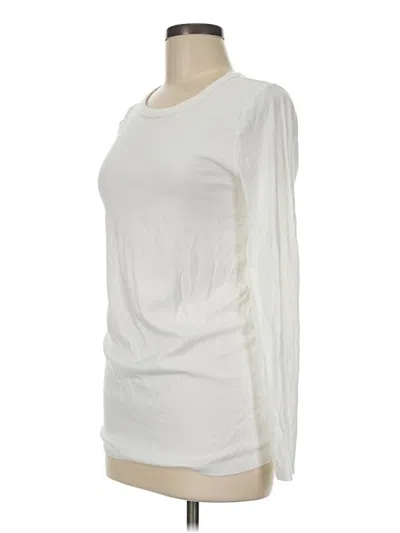 Pre-owned Gap - Maternity Long Sleeve T-shirt In Ivory