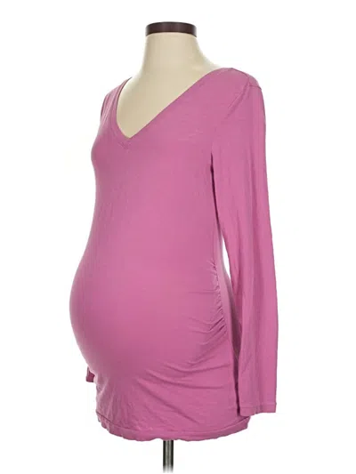 Pre-owned Gap - Maternity Long Sleeve T-shirt In Pink