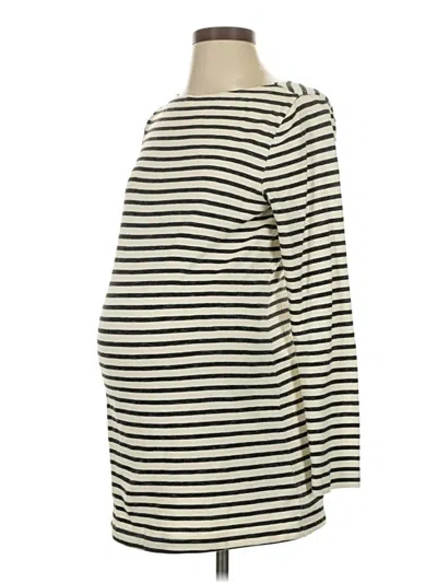 Pre-owned Gap - Maternity Long Sleeve T-shirt In White