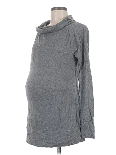Pre-owned Gap - Maternity Long Sleeve Turtleneck In Gray