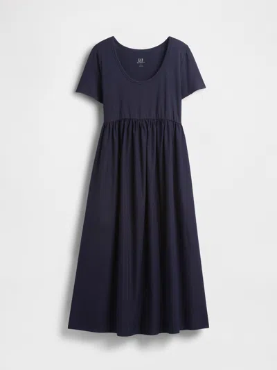 Gap Maternity Mixed Media Maxi Dress In Black