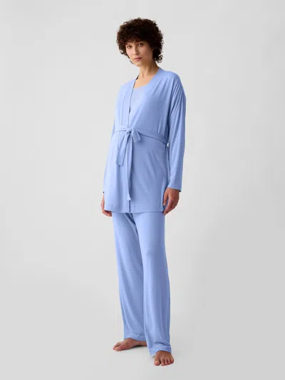 Gap Maternity Modal 3-piece Set In Bright Hyacinth