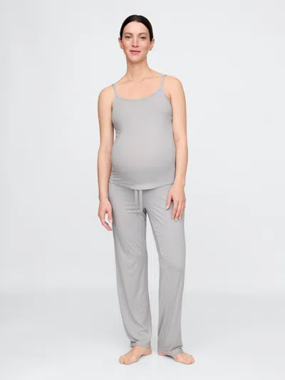 Gap Maternity Modal Joggers In Light Grey