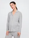 Gap Maternity Modal Pj Shirt In Light Grey